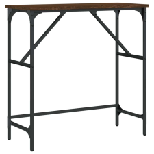 Barna tölgyszínű műfa tálalóasztal 75x32x75 cm bútor