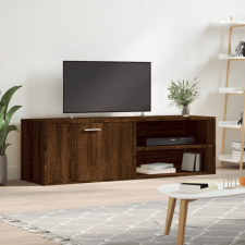 Barna tölgyszínű szerelt fa TV-szekrény 120 x 34 x 37 cm bútor