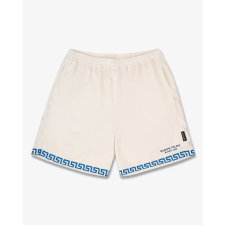 Baron Filou SS25 Shorts with Greek Pattern - Pearl White női rövidnadrág