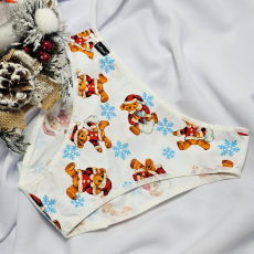 Barones KARÁCSONYI pamut bugyi fehér maci mintás L