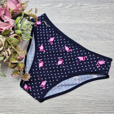 Barones normál bugyi széles oldalú flamingó mintás L női alsó