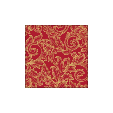 Baroque Gold/Red papírszalvéta 33x33cm, 20db-os konyhai eszköz