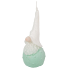  Bársony glitter kicsi hóapó gyertya 55x130mm menta
