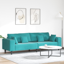  Bársony Kanapé párnával párnával Turkíz 208 cm Bársony bútor