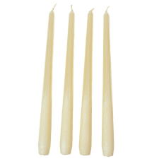  Bársony metál sziluett gyertya 300mm ivory 4 darabos csomagban rendelhető dekorációs kellék