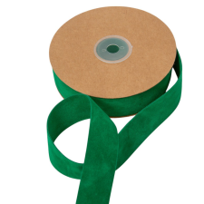  Bársony szalag sötétzöld 2,5cmx10y dekorációs kellék