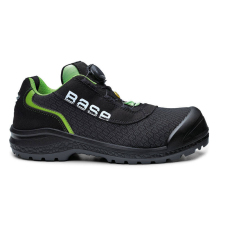 Base Be-Ready munkavédelmi cipő S1P ESD SRC (fekete/zöld, 37) munkavédelmi cipő