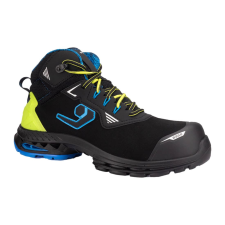 Base Boston S3S ESD munkavédelmi bakancs (fekete/zöld, 47) munkavédelmi cipő