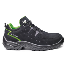Base Harlem munkavédelmi cipő S1P SRC (fekete/zöld, 44) munkavédelmi cipő