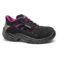 Base Zoe S1P SRC női munkavédelmi félcipő (fekete/pink, 39)
