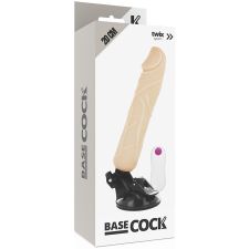 Basecock REALISTIC VIBRATOR REMOTE CONTROL FLESH 20 CM vibrátorok