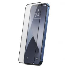 Baseus 2x Full Screen üvegfólia iPhone 12 Pro Max, fekete mobiltelefon kellék