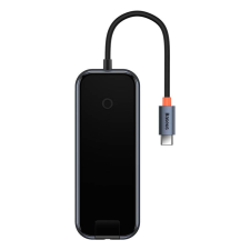 Baseus AcmeJoy 6 az 1-ben Hub USB-C - 2xUSB 3.0 USB 2.0 USB-C PD HDMI RJ45 sötétszürke (WKJZ010313) (WKJZ010313) laptop kellék