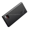 Baseus ADAMAN METAL vésztöltő 2 USB+Type-C aljzat (10000mAh, 22.5W, PD gyorstöltő 3.0, LED) FEKETE (PPAD070001)