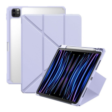 Baseus Apple iPad Pro 11 (2020 / 2021 / 2022), mappa tok, Apple Pencil tartóval, Origami Smart Case, Baseus Minimalist, lila tablet tok