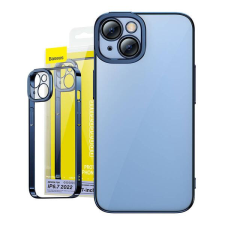 Baseus ARMC021403 Baseus Glitter Apple iPhone 14 Plus tok és üvegfólia, átlátszó-kék tok és táska