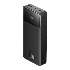 Baseus Bipow digitális kijelző gyors töltés Power bank 20000mAh 25W fekete (Baseus Mini fehér töltőkábellel Type-C Type-C 60W (20V/3A) 50cm fekete) power bank