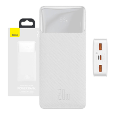 Baseus Bipow Powerbank, 20000mAh, 20W (fehér) power bank