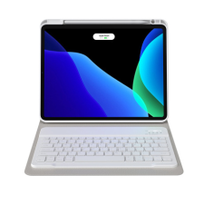 Baseus Brilliance tok billentyűzettel iPad 11'' 2021/2020/2018, fehér tablet tok