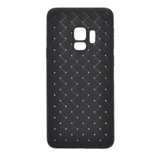 Baseus BV szilikon telefonvédő (fonott minta) FEKETE Samsung Galaxy S9 (SM-G960) tok és táska