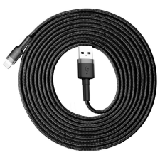 Baseus Cafule 2A 3m Lightning USB-kábel (szürke-fekete) kábel és adapter