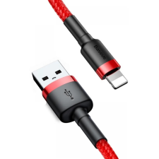 Baseus Cafule kábel USB / Lightning QC3.0 1m, piros kábel és adapter