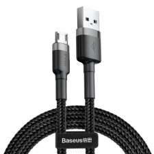 Baseus Cafule kábel USB / Micro USB 2A 3m, fekete/szürke kábel és adapter