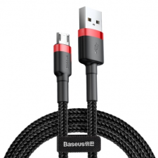 Baseus Cafule kábel USB / micro USB QC 3.0 1.5A 2m, fekete/piros kábel és adapter