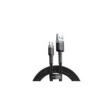 Baseus Cafule kábel USB / USB C QC 3.0 3A 1m, fekete/szürke kábel és adapter