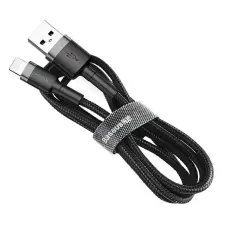 Baseus Cafule lightning Cable 2,4A 0,5m Black/Grey CALKLF-AG1 kábel és adapter