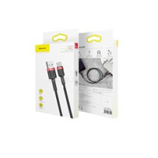 Baseus cafule USB C típusú 3A 1M CATKLF-BG1 szürke-fekete kábel (BAS278202) kábel és adapter