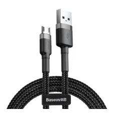  Baseus Cafule USB / microUSB adatkábel, 2m, szürke/fekete kábel és adapter