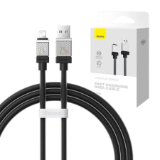 Baseus Coolplay USB-A apa - Lightning apa Adat és töltő kábel - Fekete (1m) kábel és adapter