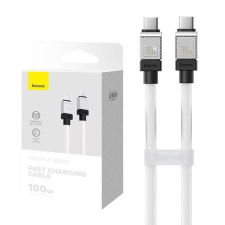 Baseus CoolPlay USB-C - USB-C kábel 100W 2m fehér (CAKW000302) kábel és adapter