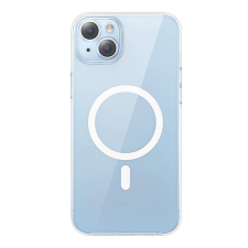 Baseus Crystal Series Magnetic Apple iPhone 14 Plus Tok + Üvegfólia - Átlátszó (ARSJ011102) tok és táska