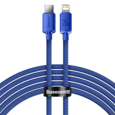 Baseus Crystal Shine USB-C Lightning töltőkábel, 20W, PD, 2m, kék (CAJY000303) (CAJY000303) kábel és adapter