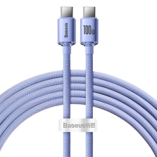 Baseus Crystal Shine USB-C - USB-C 100W 1,2m Cable Purple CAJY000605 kábel és adapter