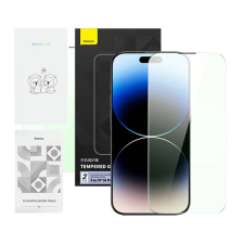 Baseus Crystal sorozat iPhone 14 Pro szemvédő üvegvédő mobiltelefon kellék