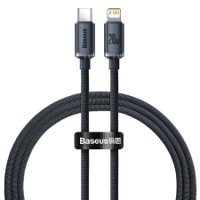 Baseus Crystal USB-C - Lightning kábel 20W PD 1.2m fekete (CAJY000201) kábel és adapter