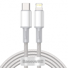 Baseus Data kábel USB-C / Lightning PD 20W 2m, fehér kábel és adapter