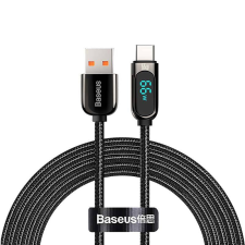 Baseus Display Fast Charging Cable USB-A apa - USB-C apa 2.0 Adat és töltőkábel - Fekete (2m) kábel és adapter