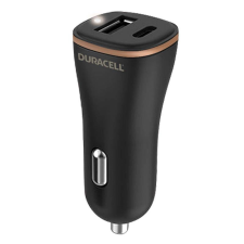 Baseus Duracell Car Charger USB, USB-C 27W (Black) (DR6026A) mobiltelefon kellék