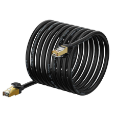 Baseus Ethernet RJ45 hálózati kábel, 10Gbps, 15m (fekete) kábel és adapter