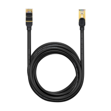 Baseus Ethernet RJ45 hálózati kábel, 10Gbps, 8m (fekete) kábel és adapter