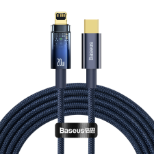 Baseus Explorer Series USB Type-C - Lightning kábel 20W 2m kék (CATS000103) mobiltelefon kellék