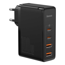 Baseus GaN2 Pro Hálózati USB-C / USB-A töltő - Fekete (100W) mobiltelefon kellék