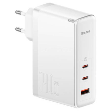 Baseus GaN5 Pro 2xUSB-C + USB hálózati töltő 140W fehér (CCGP100202) (CCGP100202) mobiltelefon kellék
