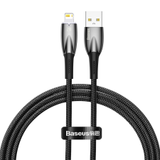 Baseus Glimmer Series kábel gyors töltéssel USB-C - Lightning 480Mb/s 2.4A 1m fekete kábel és adapter