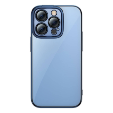  Baseus Glitter iPhone 14 Pro Átlátszó tok és üvegfólia (kék) tok és táska