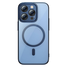 Baseus Glitter iPhone 14 Pro Max Átlátszó mágneses tok és üvegfólia (kék) tok és táska
